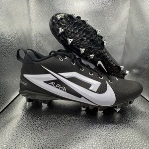 Nike Alpha Menace 4 Football Cleats Black/White New FZ7703-005